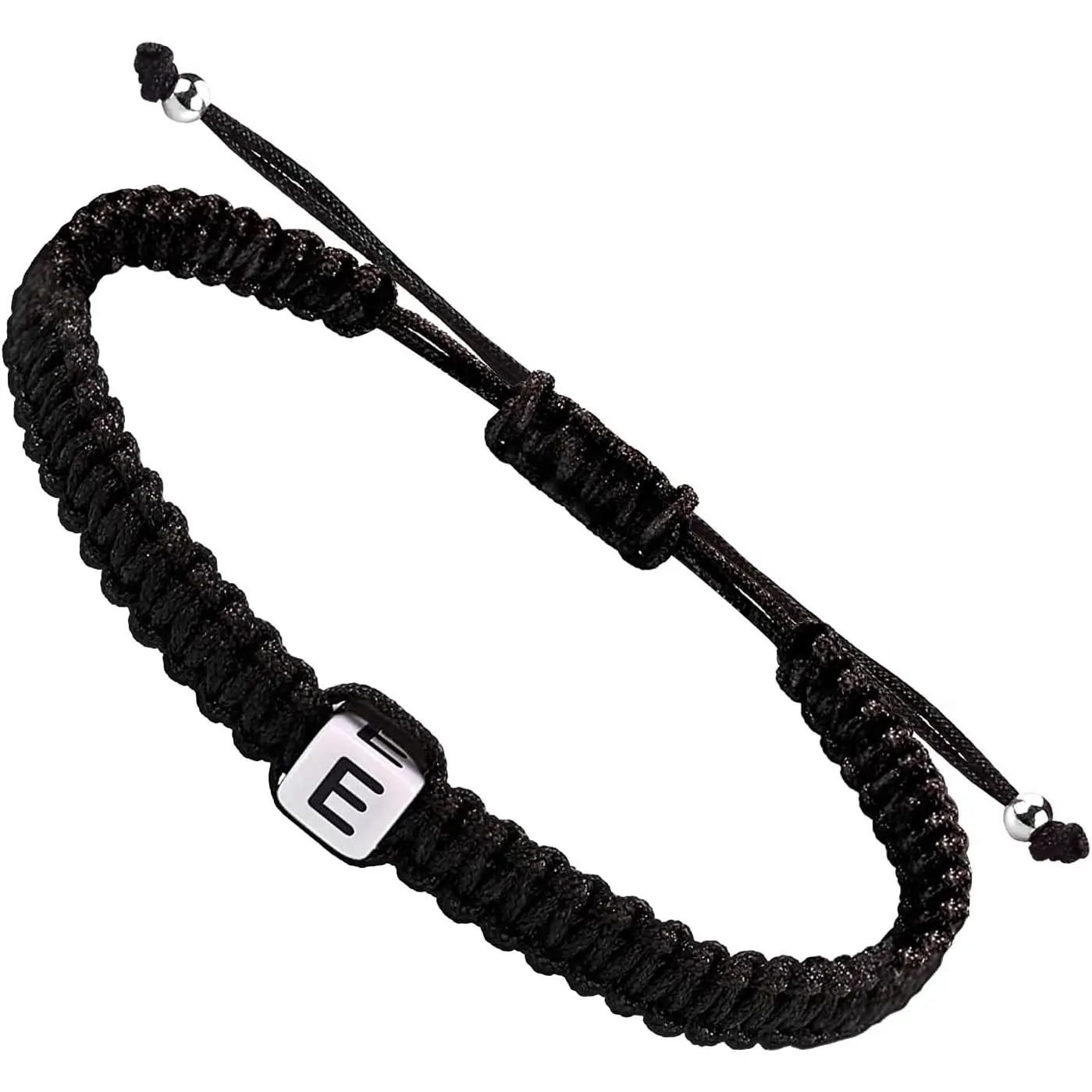 SUMMER LOVE Initial Bracelets for Couples Women Men Initial Charm Handmade Rope Braided Letter Bracelet for Teens Adjustable Jewelry Father's Day Gifts for Him Her Friendship Long Distance