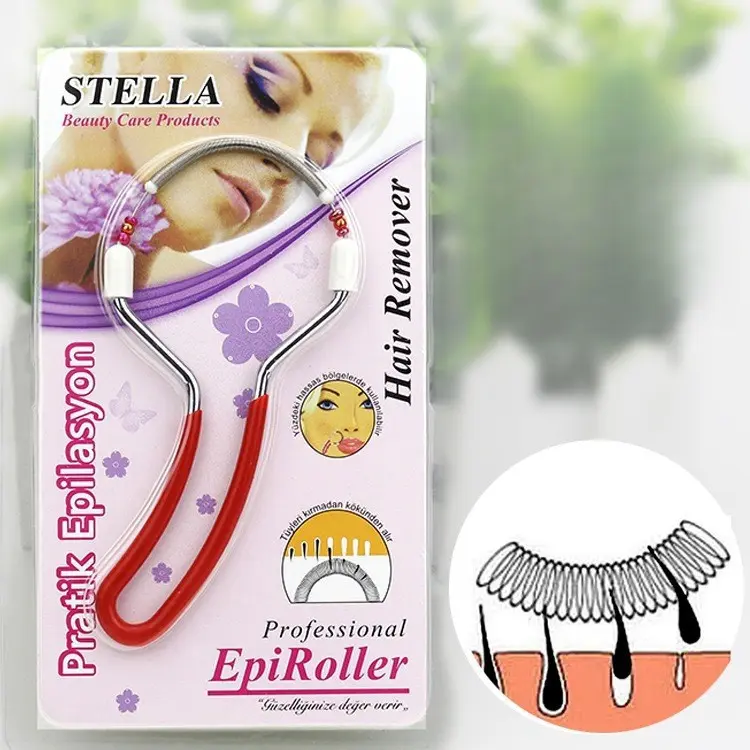 2-Pack Manual Threading Epilator Face Hair Puller - Removes Facial, Upper Lip, Beard, Cheek, Leg Hair for Smooth Complexion - Home-Use Beauty & Personal Care Skincare Tool, All