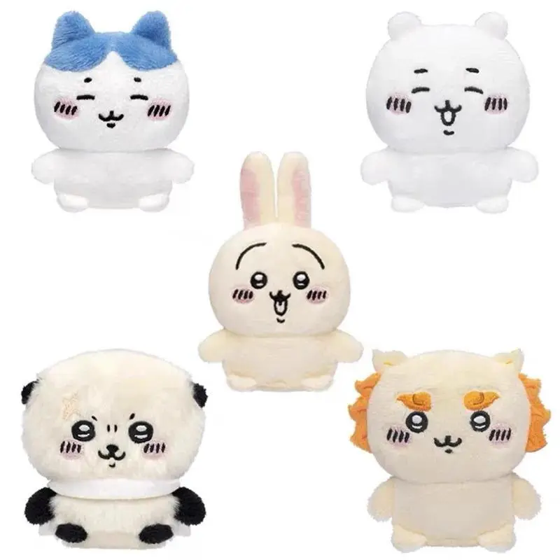 Japanese Anime Chiikawa 2nd Edition Unisex Self-Deprecating Bear Plush Toy, Small Soft Collectibles, Animal Ornament Doll, A