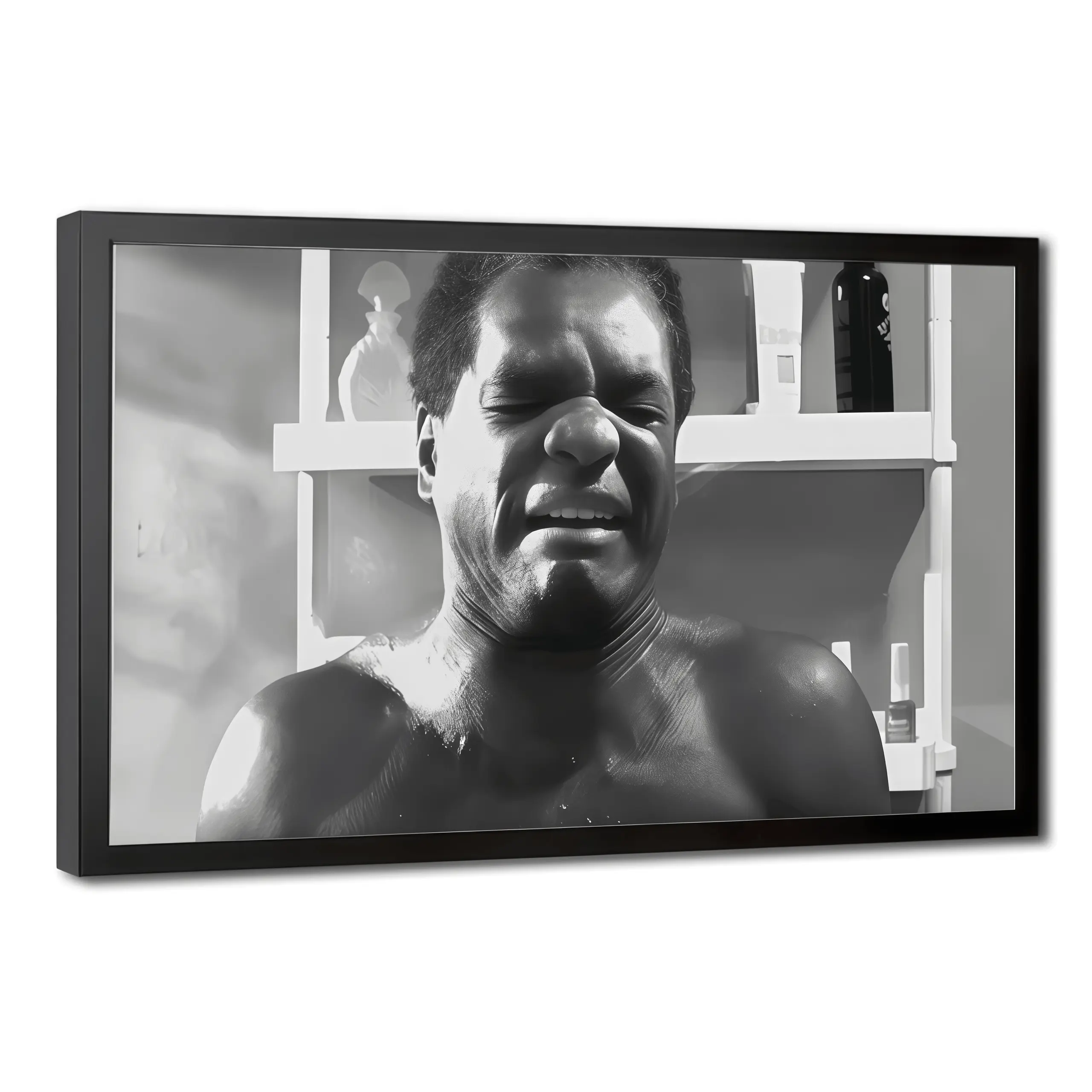 Friday Movie Poster, Dad Toilet Scene, Black And White Classic Movie Art Comedy Wall Art Poster Print Gift for Him, Funny Movie Wall Art, Comedy Poster, Bathroom Wall Decor, Black White Art Print, Retro Film Decor, Man Cave Wall Art, Movie Fan Gift tiger