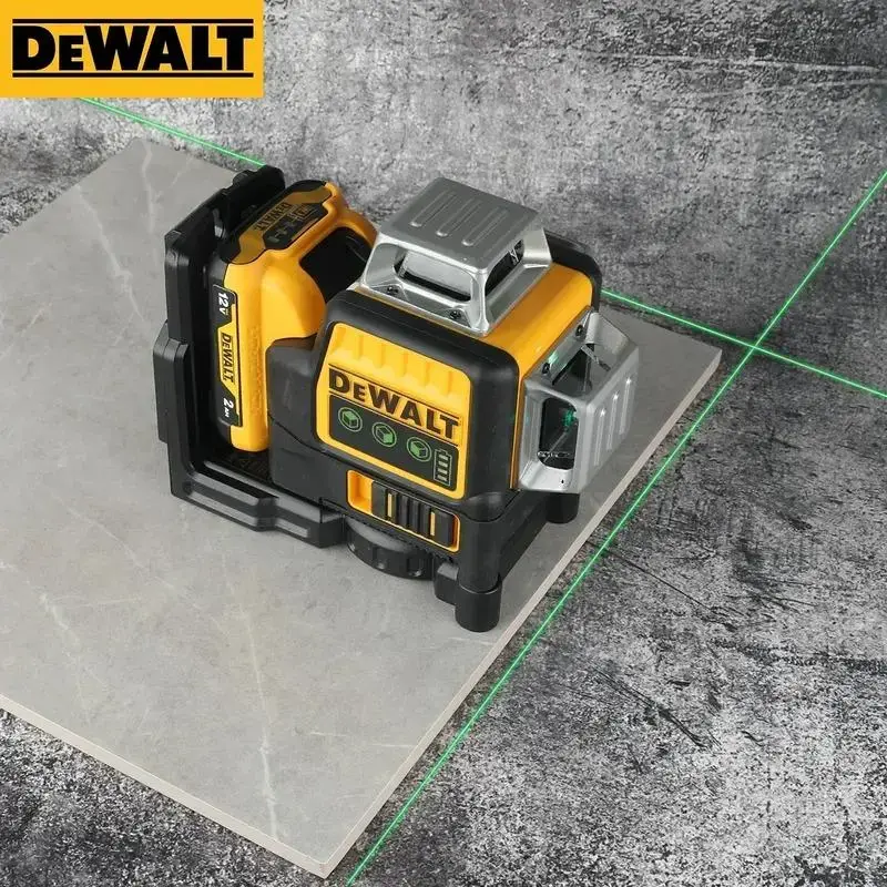 Dewalt DW089LG 12V Electronic Green Laser Level Unit - 12-Line, 3-Side, 360-Degree Vertical Self-Leveling Professional Alignment Tool, Electronic Laser Level