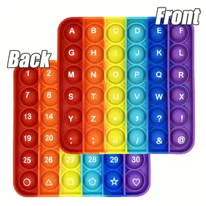 Educational Toys Featuring Letters, Numbers, And Phonics, Including Popper Fidget Toys And Ten Frame Math Poppers Designed to Teach Addition And Subtraction, Perfect Gifts for Preschool Children