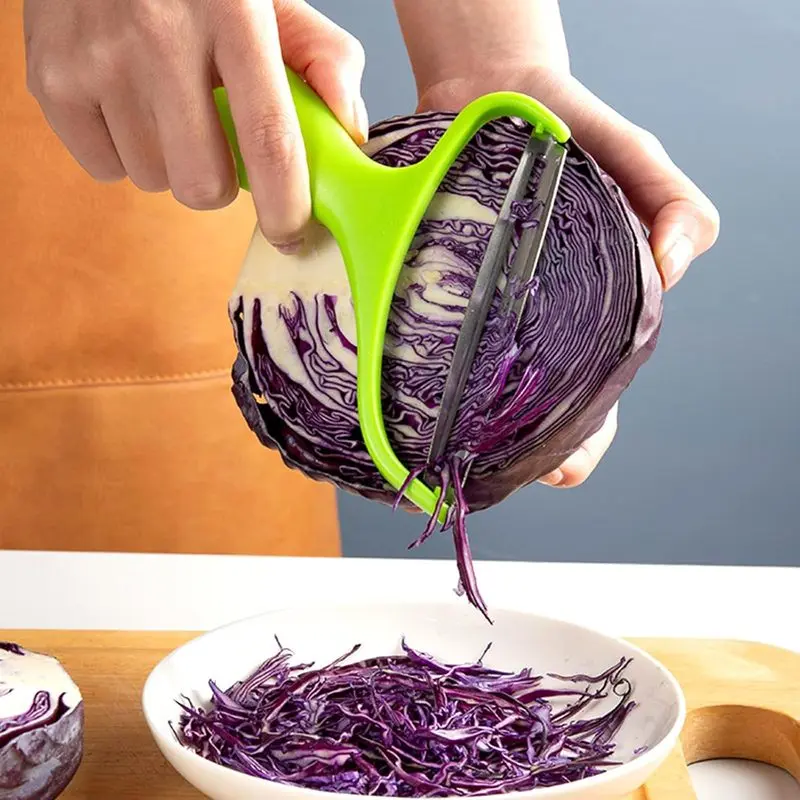 Cabbage Peeler and Shredder with Non-Slip Handle,Julienne for Vegetable Peeling, Veggie Peeler, Kitchen