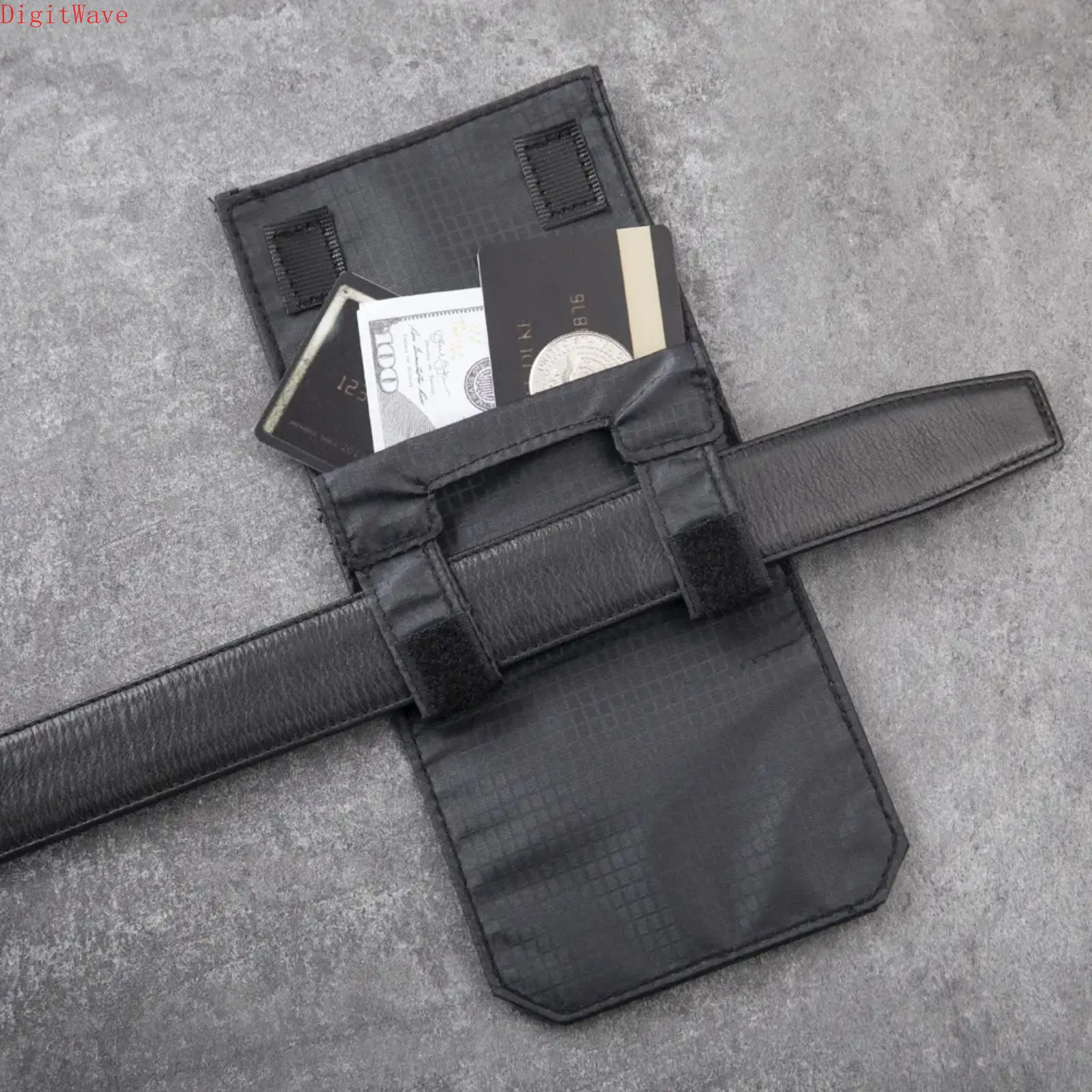 Money Belt Waist Pouch, Hidden Under‑clothes Travel Wallet, RFID‑Blocking Anti‑Theft Passport Holder, Adjustable Secure Cash Card Organizer for Vacation Airport Travel Daily Commute