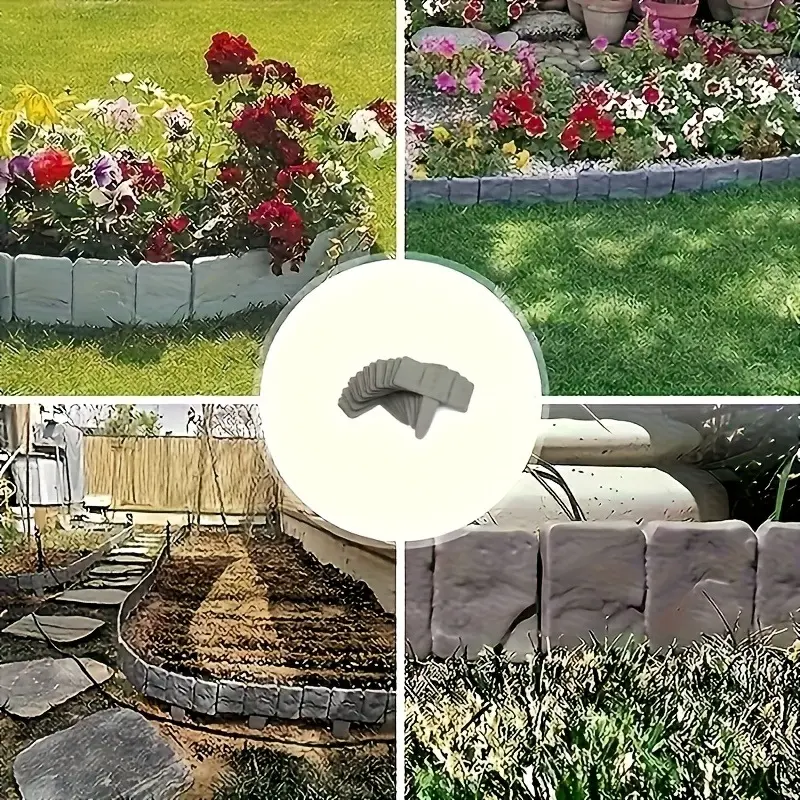 Natural Style Garden Fence, Lightweight Foldable Decorative Barrier, Flower Pot Area Divider, and Options