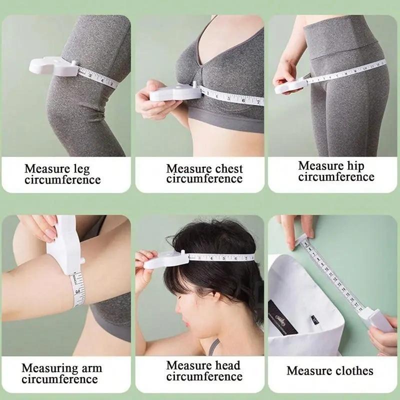 Automatic Retractable Body Tape Measure| One-Hand Operation & Accurate Lock| For Gym Goers, Weight Loss Journals & Sewing Projects| 2026 New Body Measurement Tool -YY0