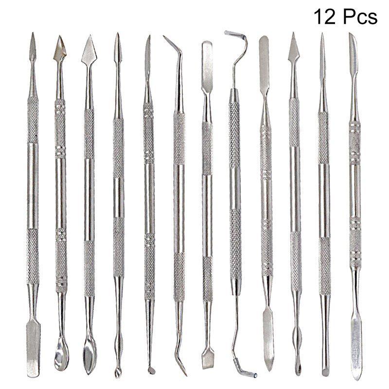 12 Piece Dual-Head Wax Carving Tool Set, DIY Wax and Clay Sculpting Kit, Model Making and Shaping Tools, Ceramic Sculpture Accessories