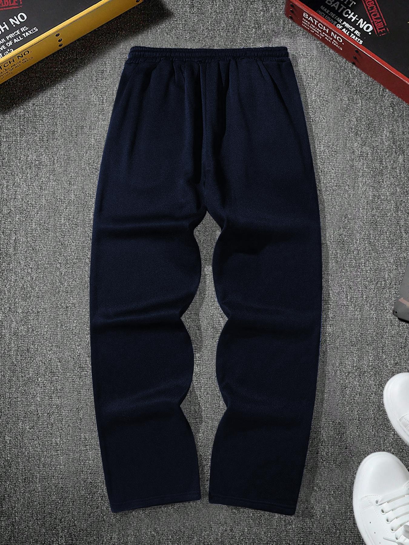 Unisex Men's Lightning Print Drawstring Waist Sweatpants, Casual Regular Fit Pocket Jogger Pants, Casual Streetwear Trousers, Casual Street Trousers for Daily Wear, Fashion Men's Bottoms for All Seasons, Casual Comfy Trouser