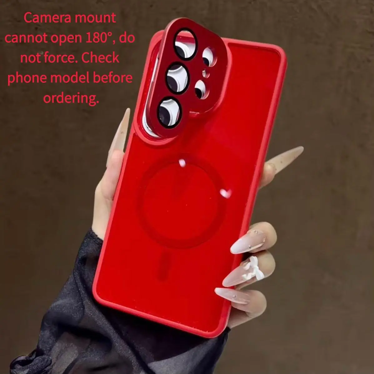 [Free.shipp] For S26 Ultra, S25 Ultra, S24 Ultra, S23 Ultra - Magnetic Glossy Hard Case with Kickstand, Military-Grade Shockproof Slim Fit Cover, Built-in Camera Lens Protection, Anti-Scratch Bumper Shell, Solid Color Phone Case special christmas gift