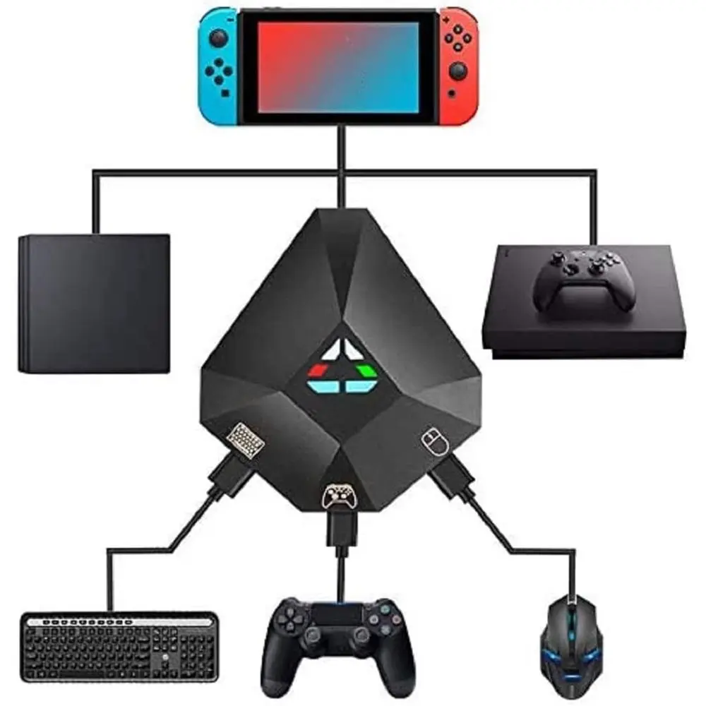Keyboard and Mouse Adapter with USB Connection, Mouse and Keyboard Converter for PS4, PS3, Xbox One, Xbox 360, and Nintendo Switch
