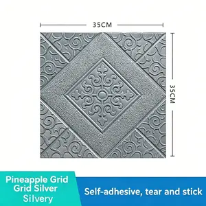 Self-Adhesive Wallpaper Ceiling, 40pcs Foam Wall Stickers, Waterproof and Easy to Clean, Suitable for Various Rooms, Multiple Colors Available