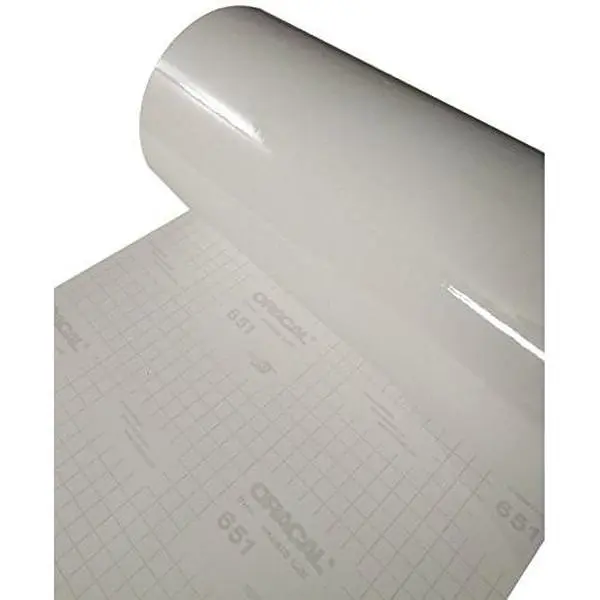 651 Clear Transparent Glossy Permanent Adhesive Vinyl (12" x 10ft)