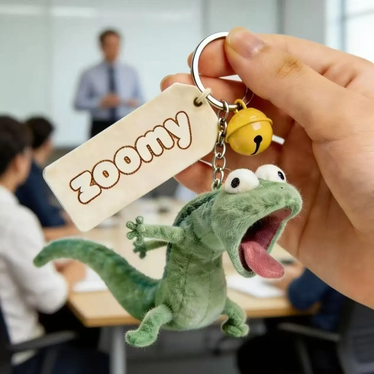 Cute Mint Lizard Plush Toy, Soft 3D Stuffed Animal, Perfect Gift for Friends and Kids, Ideal Birthday Present