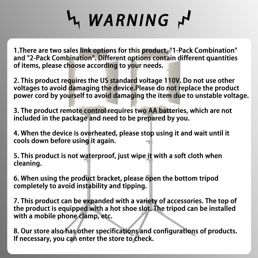 Photography Lighting Kit, 36W Dual Color Studio Light, CRI 95+ Adjustable LED Video Light Kit with Remote Control & Tripod, Camera Accessories for Video Recording/Photography, Adjustable Light Stand, Soft Fill Light, Photographic Fill Light