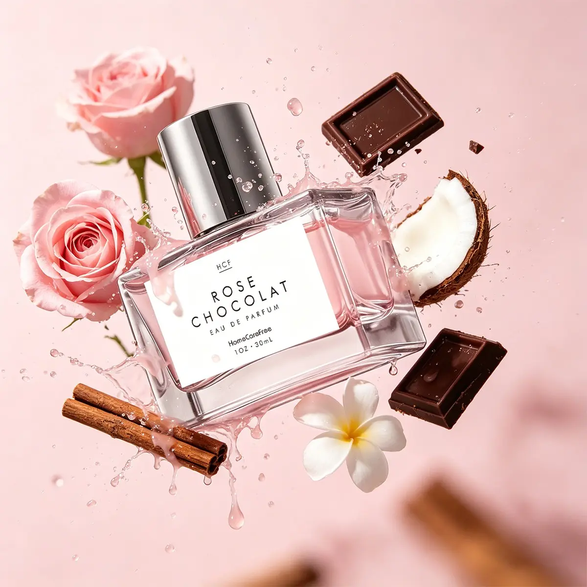 Hcf Rose Chocolat Edp 30ML, Velvety Rose & Rich Cocoa Scent, Sensual Scent, Romantic Perfume for Date Nights, Long-Lasting Fragrance