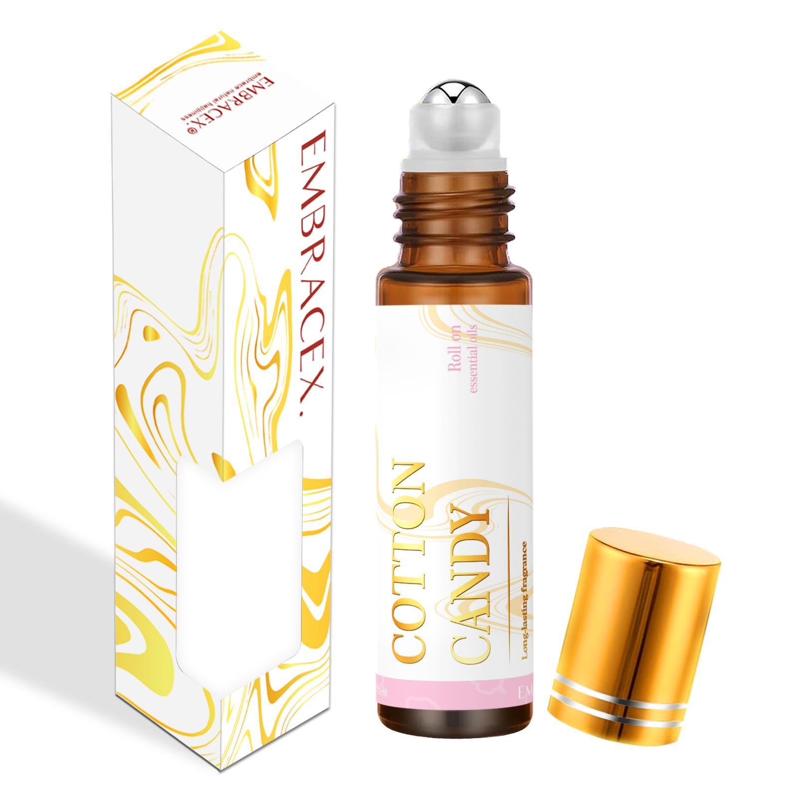 10ML Cotton Candy Aromatherapy Essential Oil, Long-Lasting Fragrance, Aromatic Scent, Alcohol-Free, Body Massage, Nail Care, Air Freshener, Gift for Family and Friends