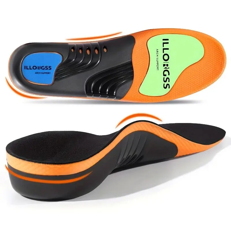 Orthotic Insoles, Extra Large, over 240 Lbs, Wide Fit, Shock Absorption, Arch Support, Pressure Distribution, Customizable Shoe Liners, Orthotic Shoe Inserts, Shock Absorbing Insole