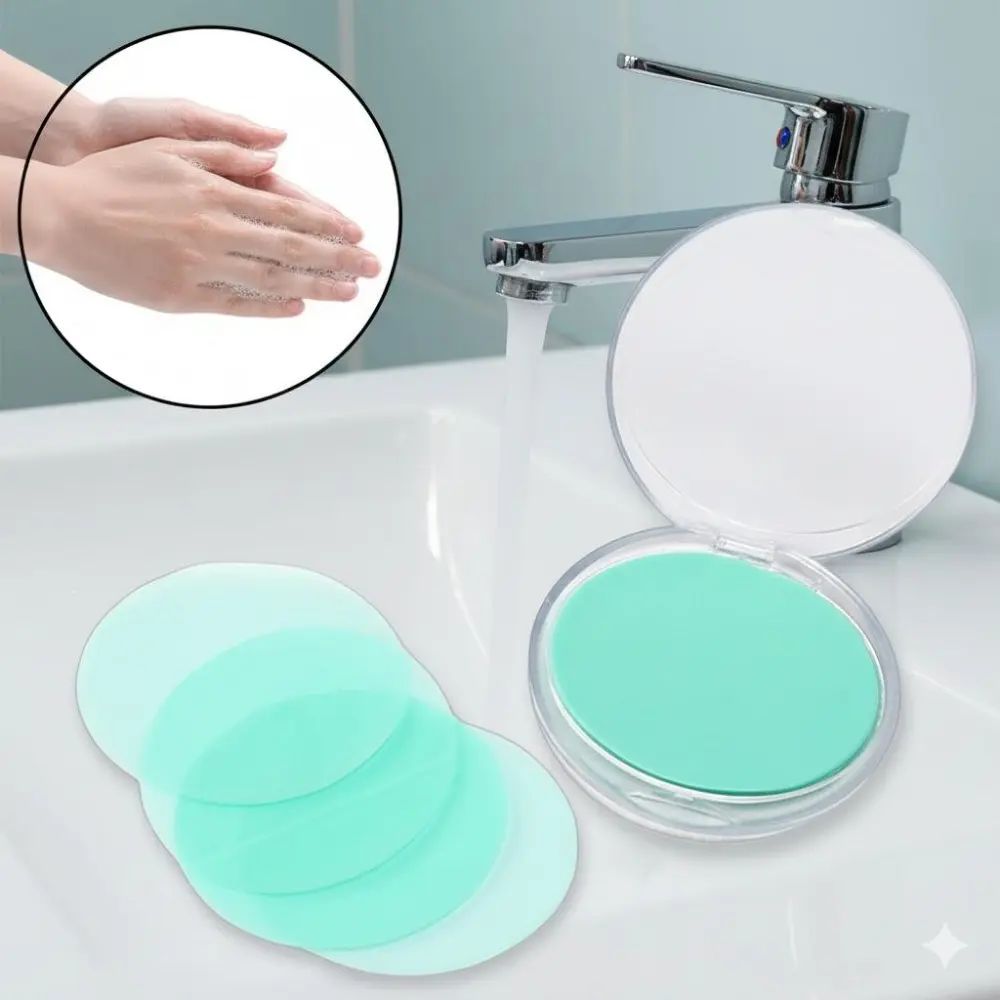 Portable Waterless Hand Soap Sheets for Travel Camping Hiking Outdoor Emergency Hygiene Personal Cleaning Tissues in Individual Pack Disposable Toiletries for Sports Business Trip Essentials