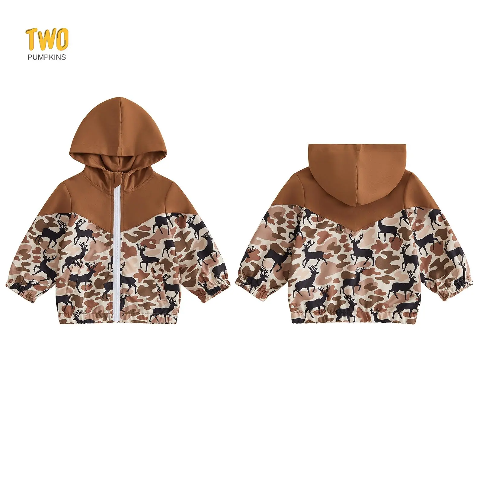 Toddler Boy Hoodies Lightweight Long Sleeve Camouflage Zip Up Windbreaker Jackets Baby Hunting Clothes Pullover Outfit