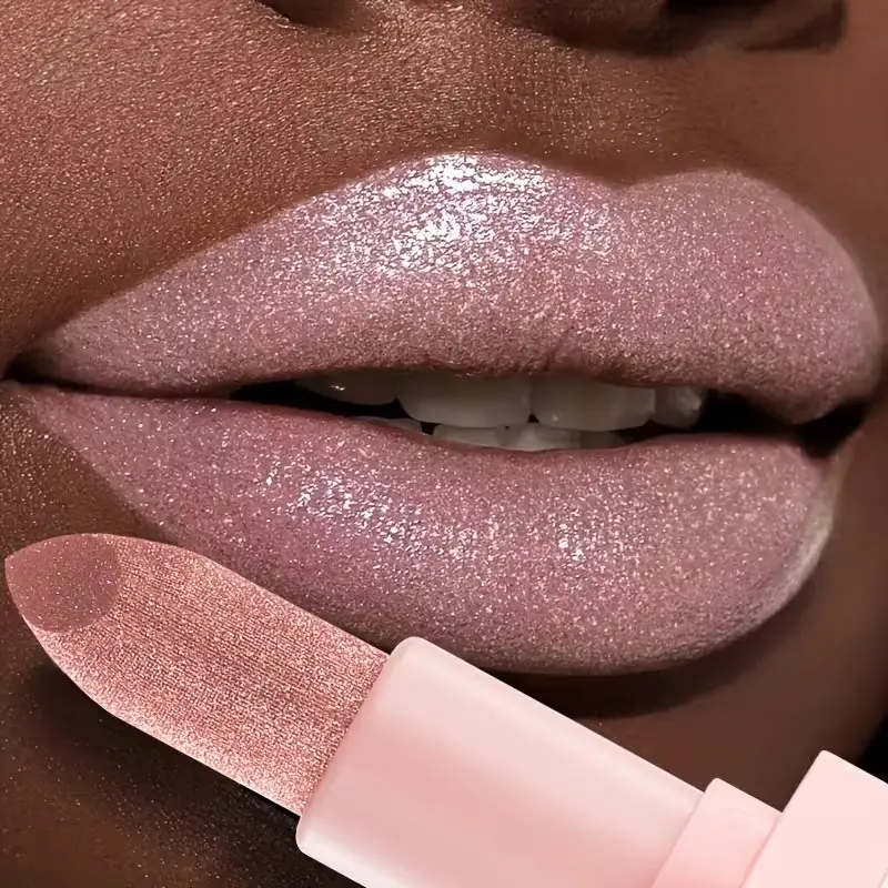 Glittering Sparkle Lipstick, Shiny Metallic Effect, Long-Lasting Shine, Adult Cosmetics, Perfect for Party, Cosplay, Halloween