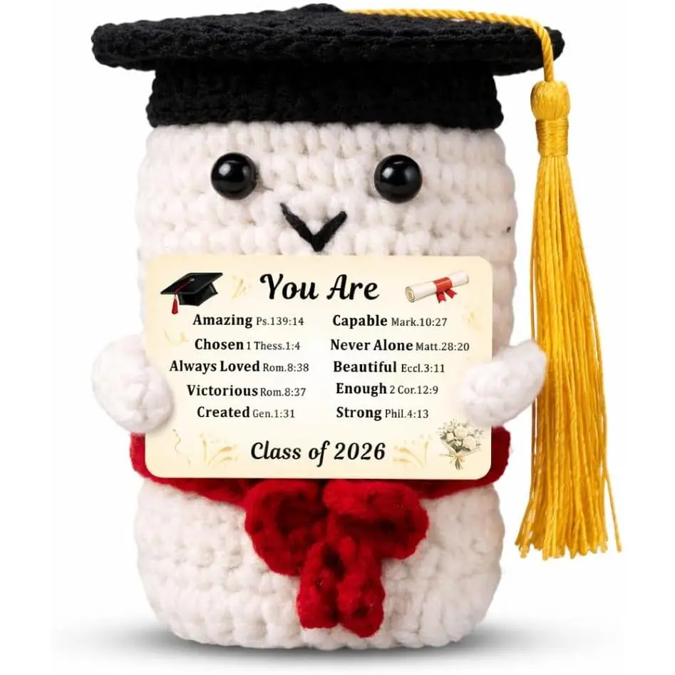 Graduation Gifts for 5th 8th 12th Him Her Class of 2026 for High School College Graduates Inspirational Graduation Crochet Positive Scroll for Grads  Grad Gifts for  Students Teacher