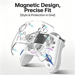 Game Controller with LCD Screen, Hall Joystick, Ps4 Compatible, 1000hz Refresh Rate, Bluetooth-compatible Dual Hall, Six-Axis Motion, Macro Programming