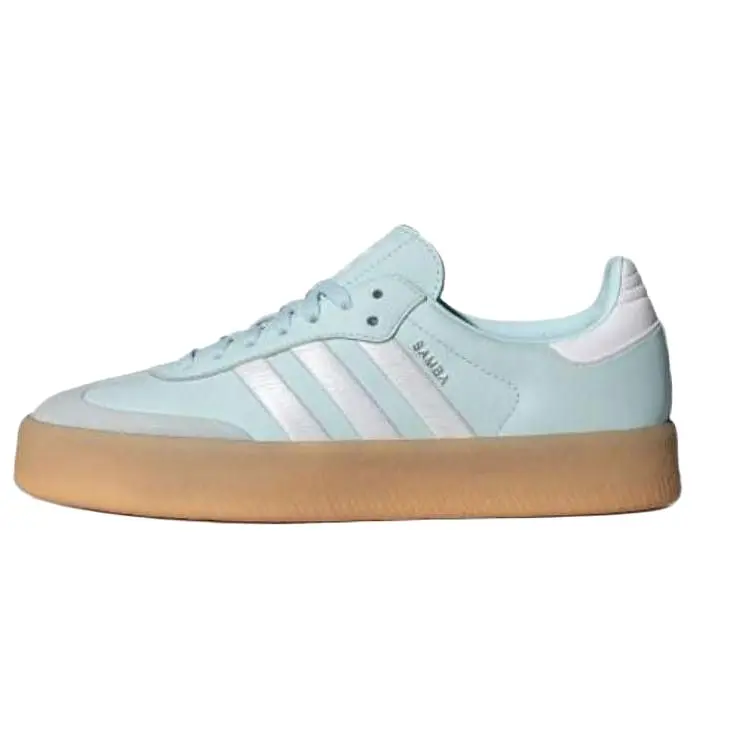 Adidas Originals Samba Women's Comfortable and Durable Low-Top Sneakers in Blue Verifiable, with credentials and supporting global authentication