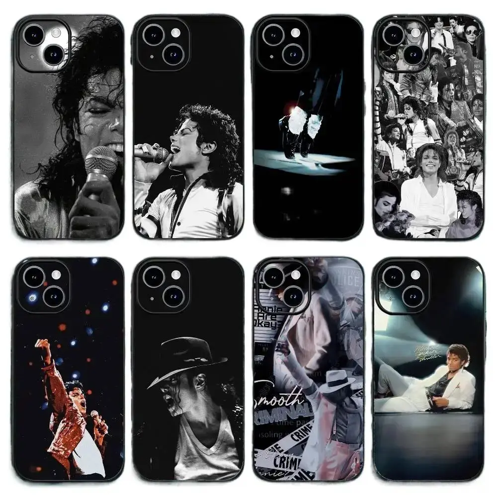 Michael Theme TPU Soft Phone Cases for iPhone Series (iPhone12-17 Pro Max, Pro Plus) - High Detail, Fits iOS, Ideal Gift for Friends for Holidays, Birthdays, Smartphone, Handheld, Protection