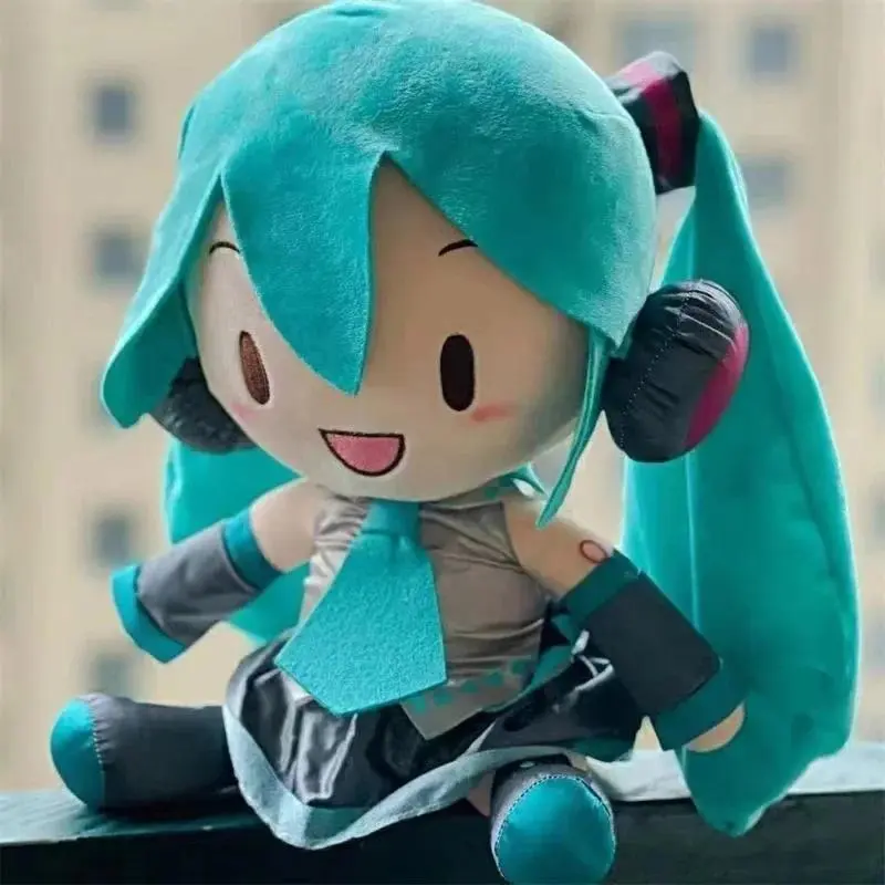 2026 new hot item 28-32cm Kawaii Hatsune Miku Plush Doll Anime  Bow Miku Preciality Plush Sofa Ornaments Birthday Present  high-quality