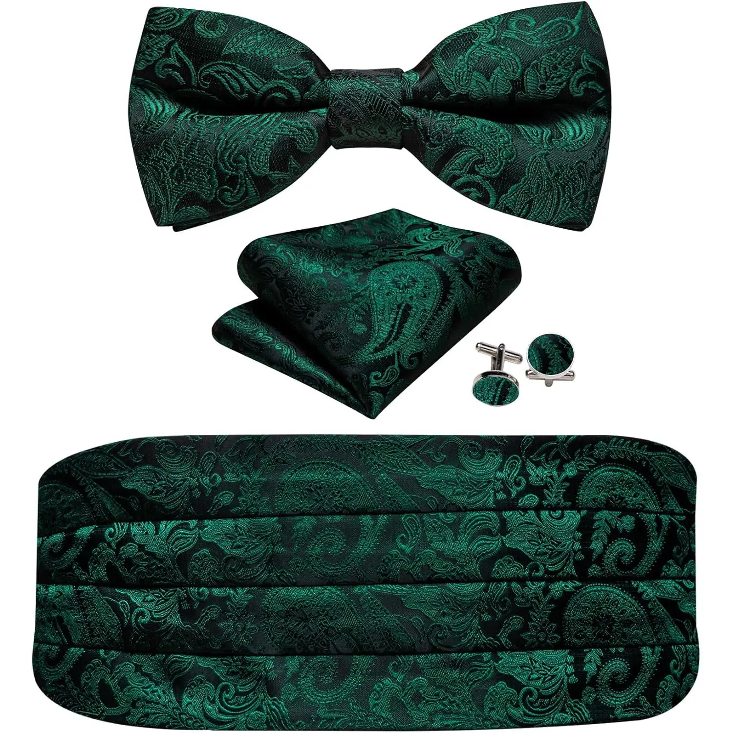 Emerald Green Paisley
