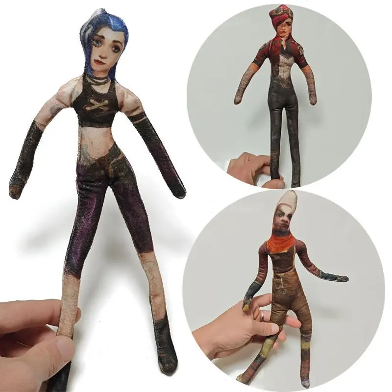 2026 Popular Arcane Jinx Funny Doll - Anime Vi Ekko Shapeshifter Figure with Movable Parts - Multi-Jointed Model Statue Ornaments for Anime Collectors Gift (Toys & Hobbies)