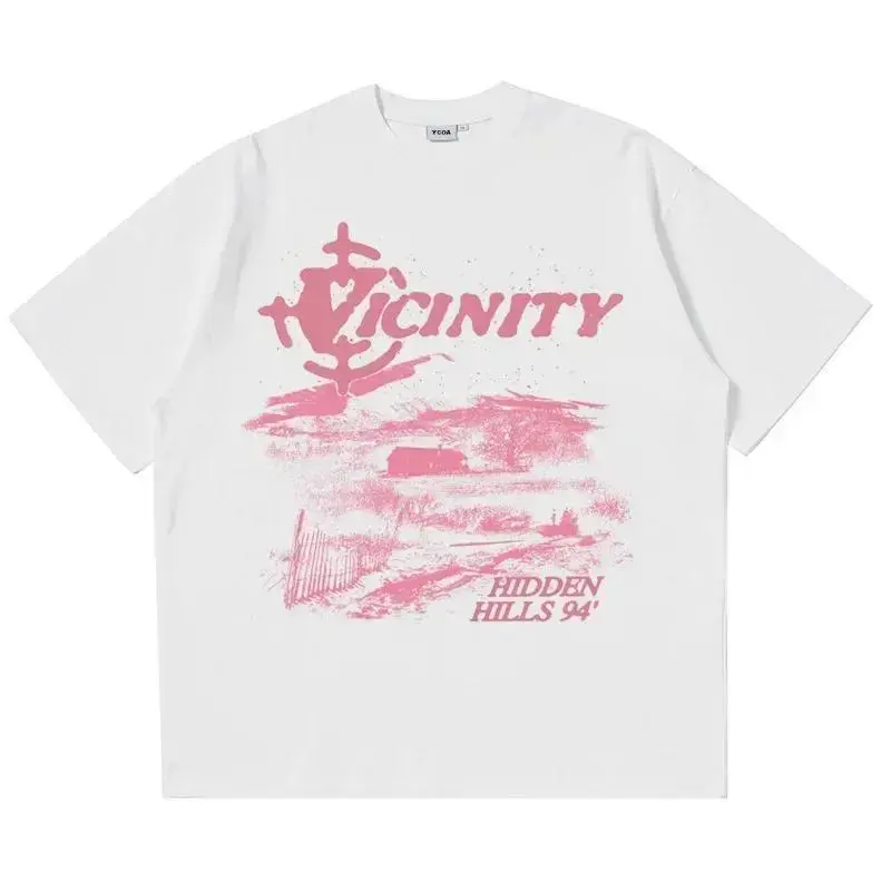 Aesthetic 'Vicinity Hidden Hills' Graphic T-Shirt| Premium 100%25 Cotton Heavyweight Loose Fit Tee| Retro Y2K Streetwear Apparel for Men & Women| 2026 Summer Short Sleeve Top| Soft Breathable Oversized Harajuku Clothing