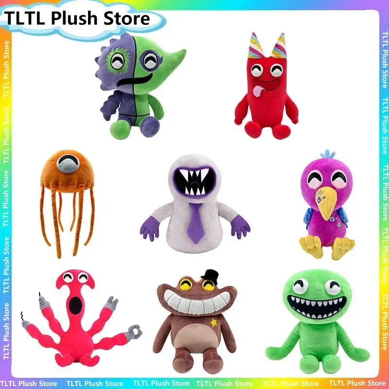 Garten Of Banban Plush Toy Dadadoo Green Jumbo Josh Opila Bird Jester Monster Soft Stuffed Doll High-Quality Children Gift