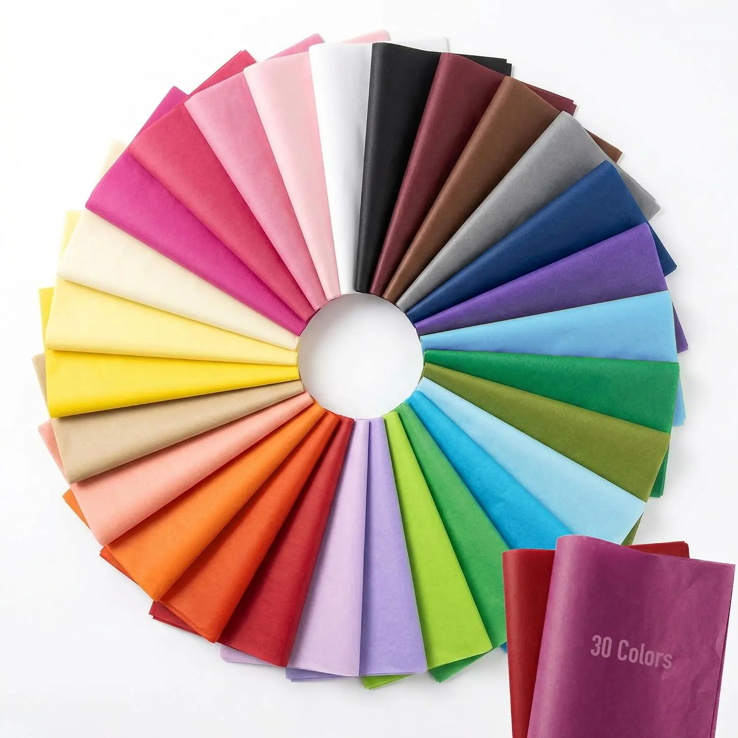 150 Sheets Tissue Paper Bulk, 30 Colors 14x20 Inch Colored Tissue Paper for  Bags, DIY Crafts,  Wrapping, Party Decorations & Packaging Supplies