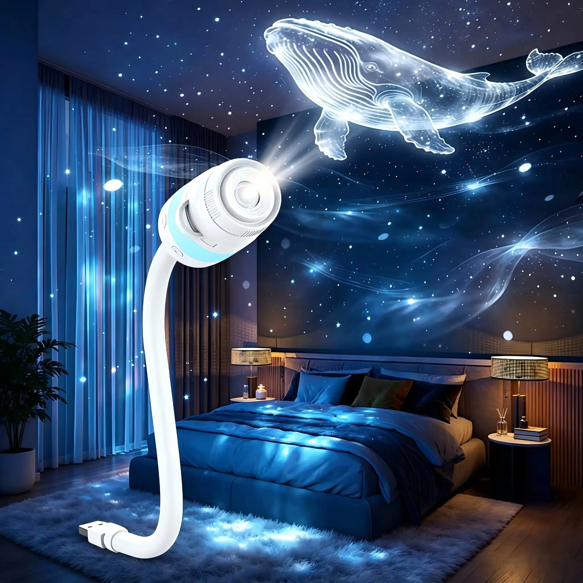 Galaxy Projector 2-in-1 Starry Sky Projector, Galaxy Star Projector Starry Projector Light, Galaxy Dual-Mode Night Light, Galaxy Projector USB, Bedroom Projector