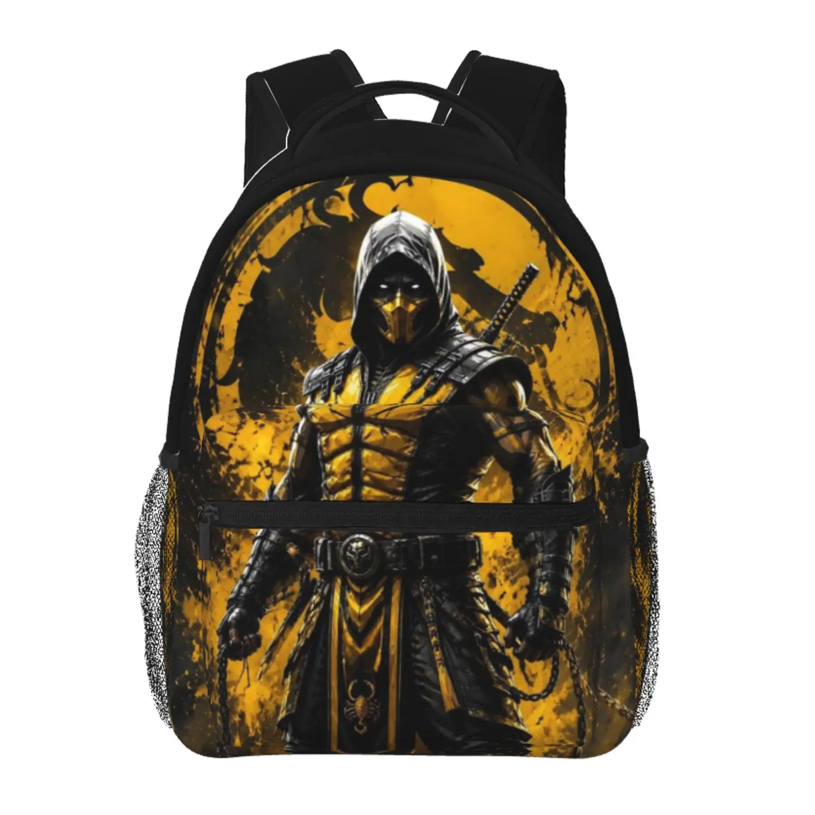 mortal kombat1 backpack, anime bookbag cartoon lightweight backpacks,adjustable straps book bags for teens girls boys, fashionable unisex school bag, kids bags for office travel college work school, gift