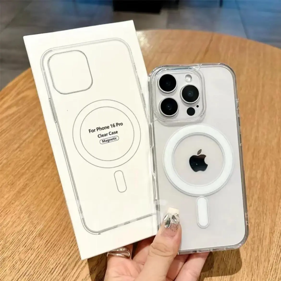 MagSafe Compatible Clear Transparent Magnetic Charging Phone Case Compatible with iPhone 17 ProMax / 16 ProMax / 15 ProMax / 14 ProMax / 13 ProMax and Samsung Galaxy S26 Ultra / S25 Ultra / S24 Ultra / S23 Ultra / S22 Ultra