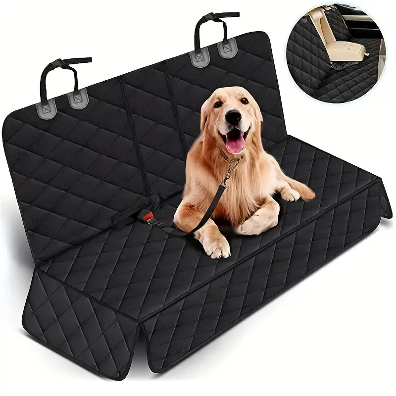 Advanced Dog Car Seat Cover, Nonslip Backseat Protector, Scratch-Resistant Non-Slip Bench Seat Cover, Fits Most Cars, Trucks, Suvs, Grippy Covers