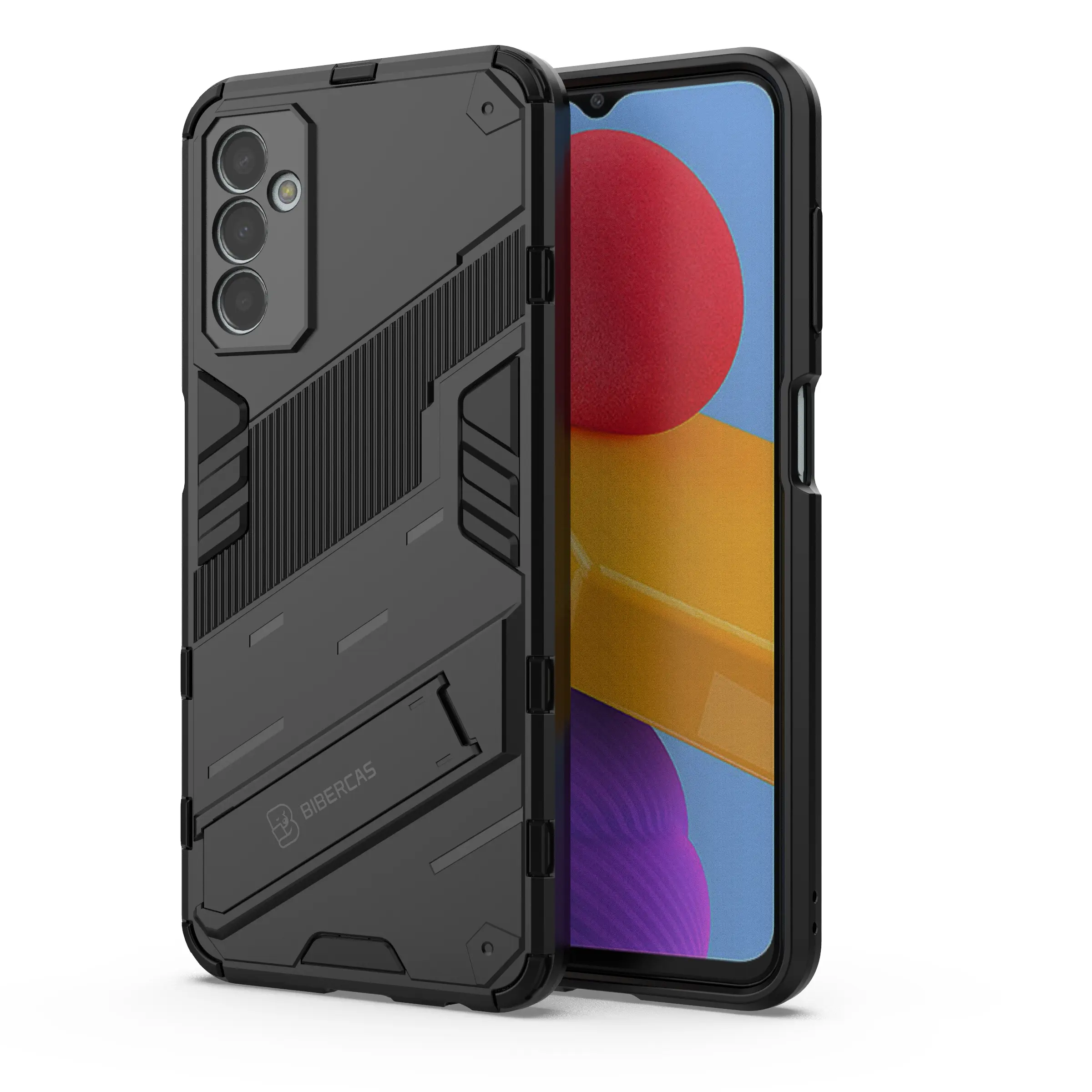 Case for Samsung Galaxy M13 4G/F13 with Stand, Anti-Slip Thick Dual-Layer Shockproof Cover, Durable and Wear-Resistant, Fits for Samsung Galaxy M13 4G/F13 Case