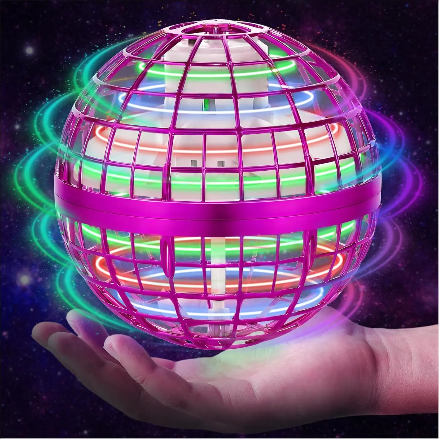Flying Orb Ball Toys 2026 - Hover Ball Cosmic Globe Boomerang, Hand Controlled Drone Orbit, Cool Spinning Outdoor Toys Gifts for 6 7 8 9 10+ Year Old Boys Girls Teens Adultsfidget toys