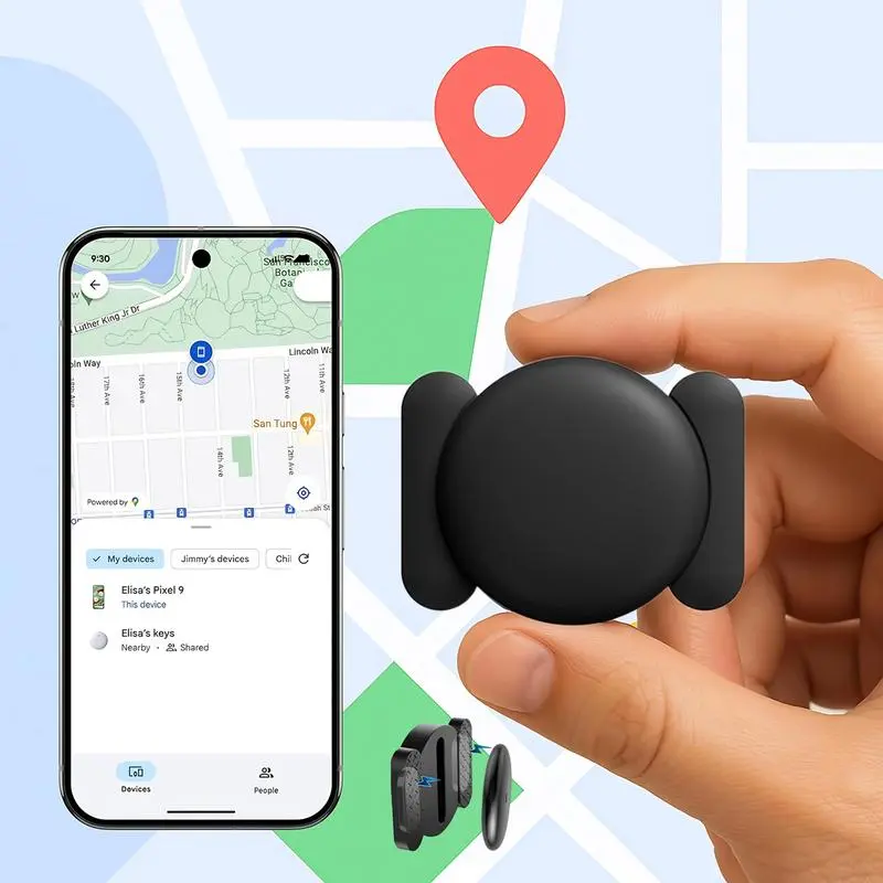 GPS Tracker for Car Mini Tracker Device with Weatherproof Magnetic Case No Monthly Fee Best Hidden GPS Tracker Anti Lost Device Works with Apple Find My Father Day Gift