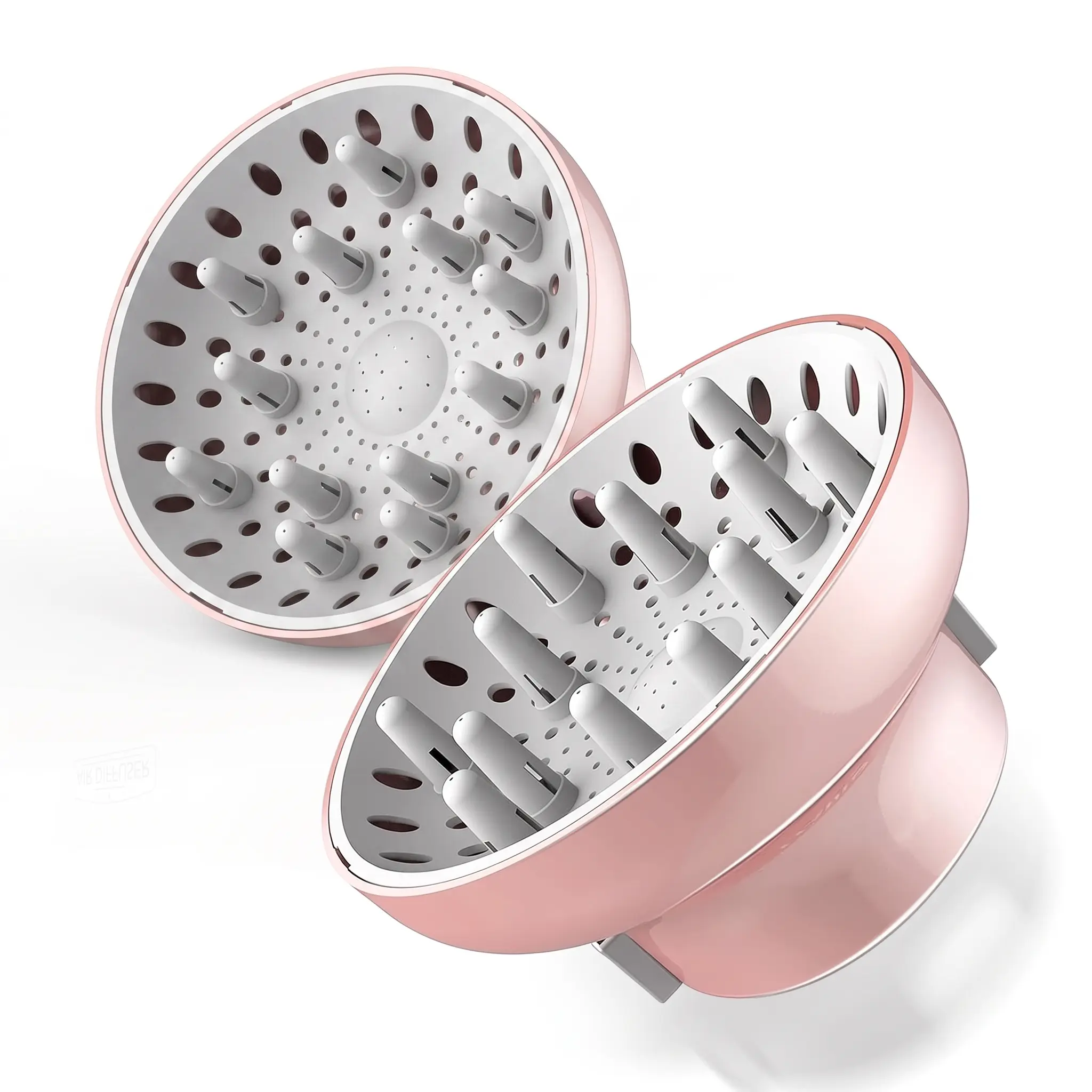 Hair Dryer Diffusers Universal Hair Diffuser Adaptable for Blow Dryers with D-1.7-Inch to 2.6-Inch for Curly or Natural Wavy Hair,Pink