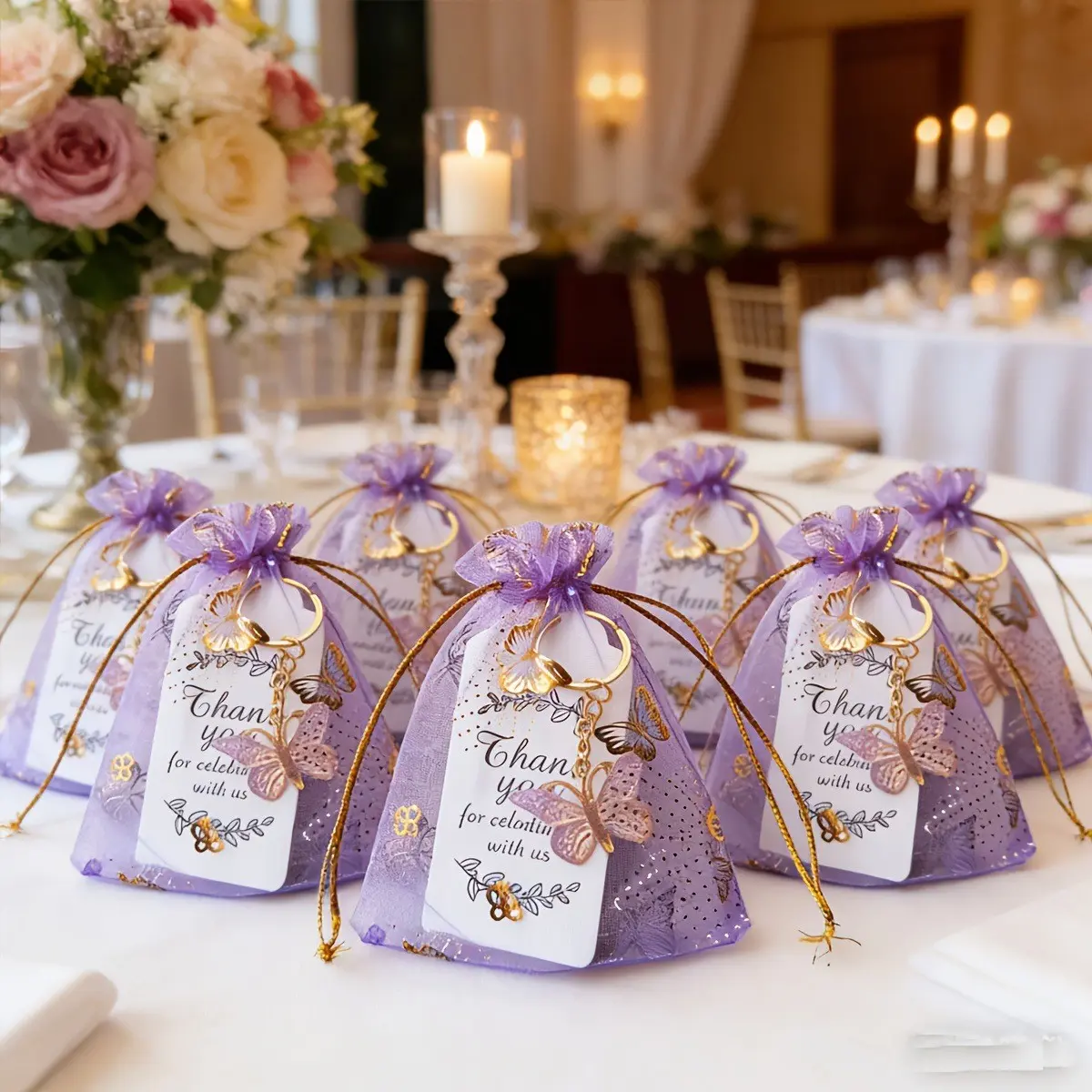 36-Piece Butterfly Keychain Gift Set, Elegant Design for Everyday Use, Keychains Cute, Perfect for Gifts & Personalization, Durable Material Construction
