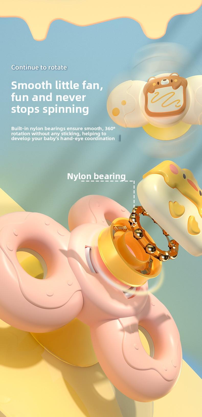Must-Have Spinning Rattle Toys!Cute Cartoon Design for Newborns ✨