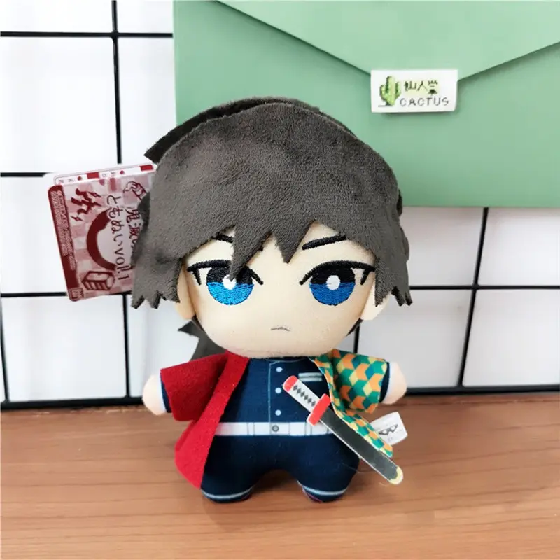 15cm Anime Demon Slayer Plush Tomioka Giyu Kamado Tanjirou Kamado Nezuko Agatsuma Zenitsu Plush Toys Doll Peluche Women Gift