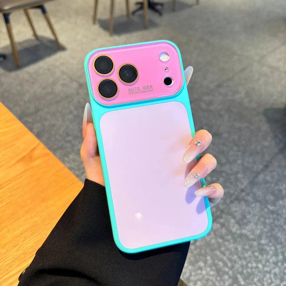 Summer Vibe Dopamine Color Block Phone Case for iPhone 17 16 15 14/13 Pro Max  Soft Touch Minimal Aesthetic Shockproof Cover, Cute Multi-Color Everyday Protective Case.