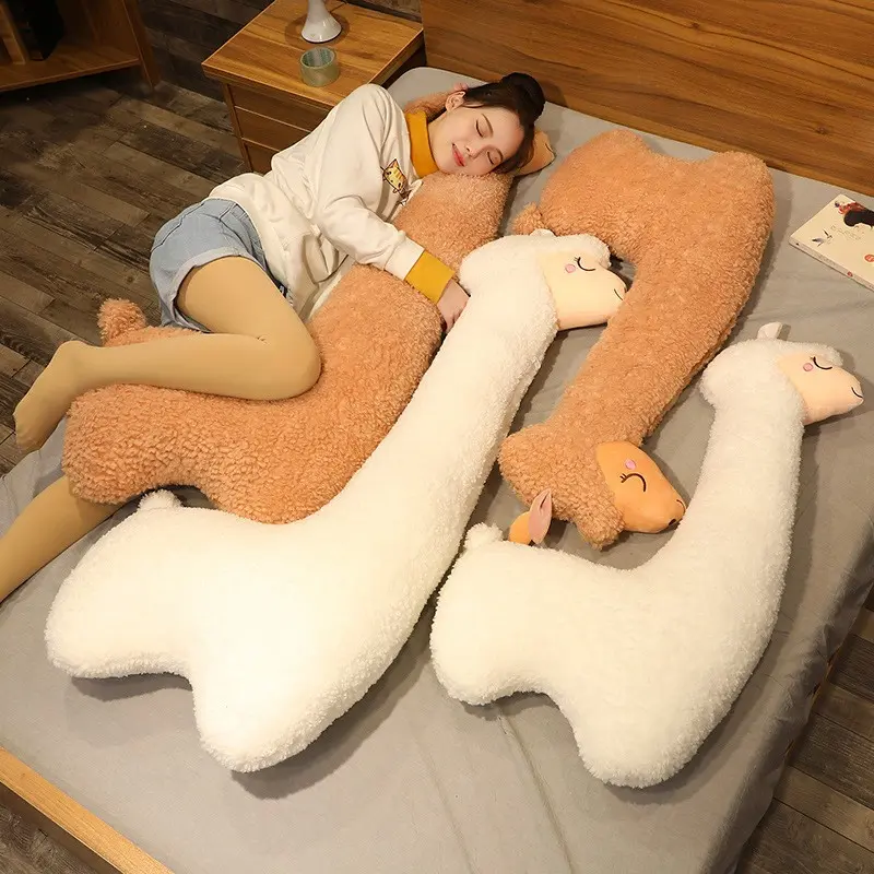 Chubbier Large Llama Stuffed Animal, Soft Alpaca Plush Body Pillow, Perfect Valentine Soft Cuddly Gift for Cuddling, Room Decoration