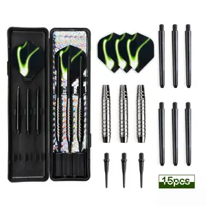 18g Soft Dart Set, Darts Gear, Imitation Tungsten Steel, Safe Indoor Training, Electronic Target Compatible, Plastic Head Darts, Gift Box Included