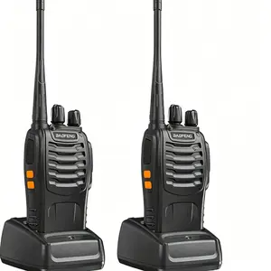 Baofeng 888S Wireless Walkie Talkie, Rechargeable Long Range Walkie Talkie with Earpieces, Professional Radio Handheld Two Way Radio with Li-ion Battery & Charger Included, Rechargeable Walkie Talkies