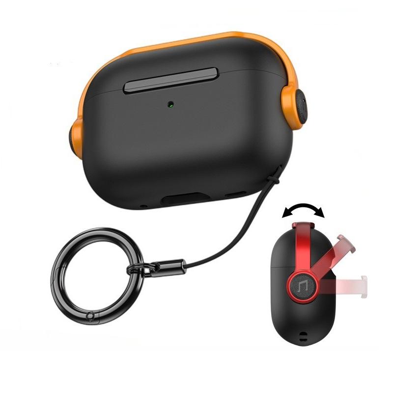 Protective Case For Apple Airpods pro3 Cover TPU Bluetooth Earbuds Case For Air Pods pro 3 Earphone Shockproof Sleeve With Hook